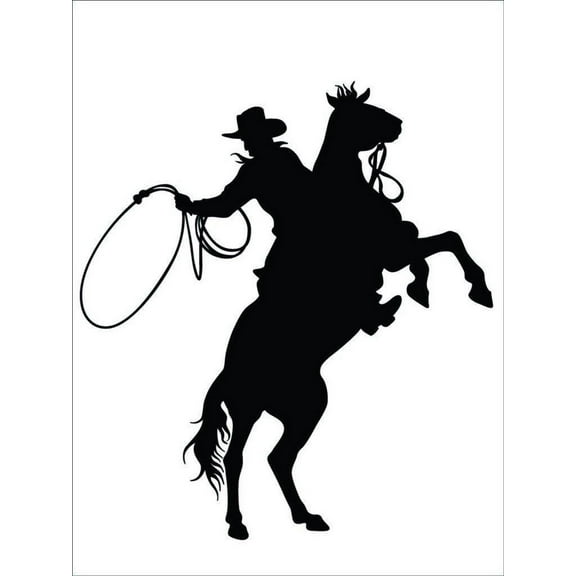 Cow Horse Galloping Racing Animal Herder Horseback Ranch Deer Predator Doe Hunting Bow Arrow Bulls Eye Wilderness Camouflage Ideas Girl Boy Bedroom Wall Decal Sticker - Size: 20 Inch x 20 Inch