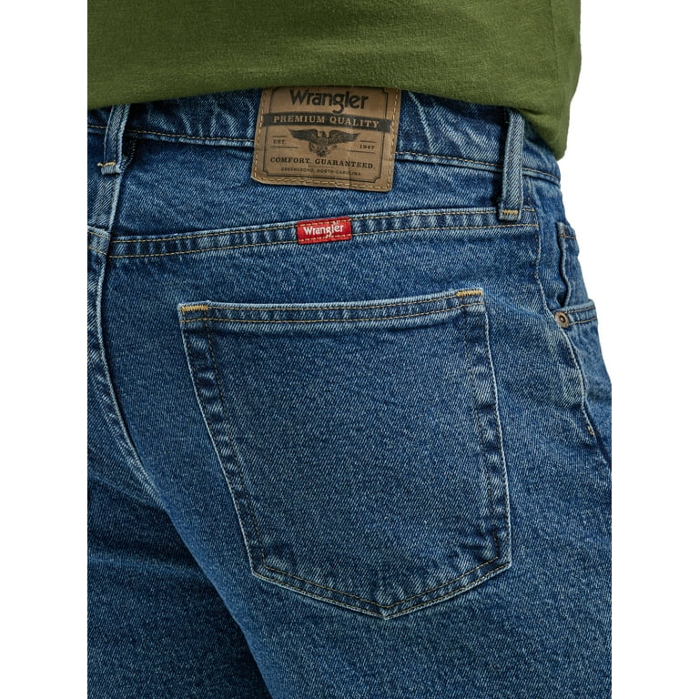 Wrangler Men's and Big Men's 5-Pocket Denim Shorts, Size: 40, Blue