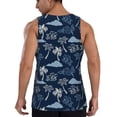 thumbnail image 3 of Xecao Hawaii Palms Men's Tank Top Workout Quick Dry Sleeveless Gym Jogging Muscle Shirts Summer Swim Beach Tops, 3 of 9