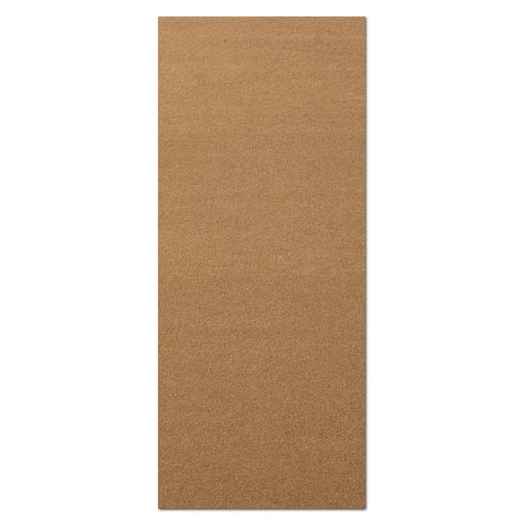 Morefany Outdoor Indoor Runner Rug Custom Size Rugs Non-Slip Hallway Carpet Runners with Rubber Backing Mat for Kitchen Entryway Garage Laundry 6ft x 18ft, Light Brown