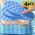 thumbnail image 2 of 2/4pcs Massage Memory Foam Insoles for Shoes Sole Breathable Cushion Sport Insoles Feet Orthopedic Insoles Men Women Shoe Pads Blue-4pcs EU45-46, 2 of 6