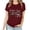 Wine, variant on Womens Easter Bunny Tshirt Tee Short Sleeve Tops Blouse Casual Letter Print Shirts Fun Summer Shirts Clothes 2024 Holiday Gifts Pink(S-3XL)