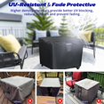 thumbnail image 3 of Topcover Propane Fire Pit Cover, 28 Inch Waterproof 600D Outdoor Gas Fire Table Cover for 26-28 Inch Firepit Table (Black - 28" x, 3 of 7