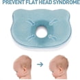 thumbnail image 3 of Baby Head Shaping Pillow, 3d Memory Foam Infant Pillow Newborn Pillow Flat Head Shaping Pillow, 3 of 5