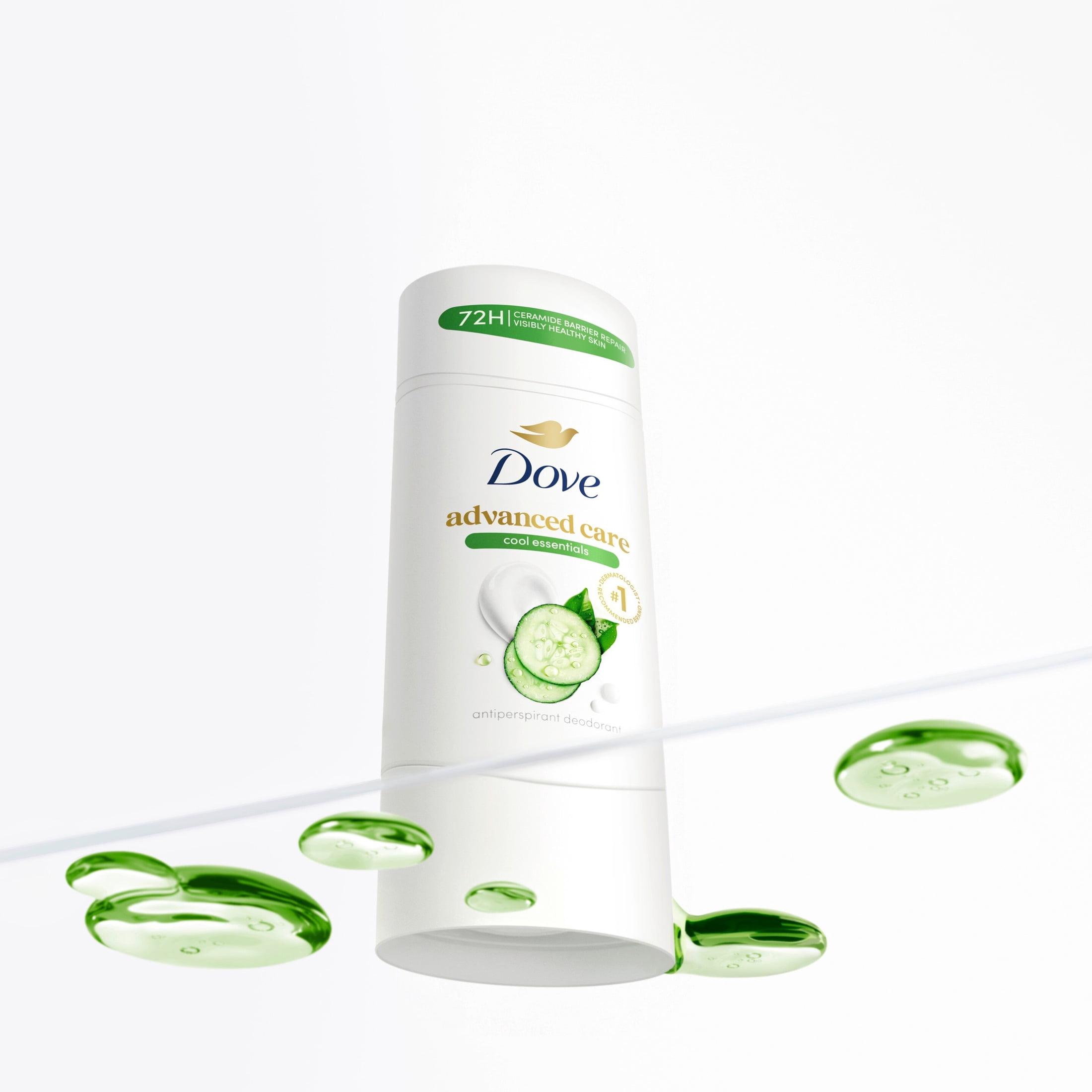 (2 pack) Dove Advanced Care Antiperspirant Deodorant Stick for 72-Hour Odor Protection Cool Essentials Pro-Ceramide Technology, 2.6 oz Twin Pack