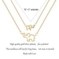 thumbnail image 2 of APSVO 18K Gold Plated Elephant Mother Daughter Necklace Matching Jewelry Set for Women Mom Mommy Grandma Granddaughter Pendant Chain Accessories Stuff Age Birthday Valentines Day Jewelry Gifts, 2 of 5