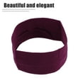 thumbnail image 4 of Unique Bargains Headbands Cotton Sweatbands Stretchy Moisture Wicking Headband for Sports Wine Red 1 PCS, 4 of 6