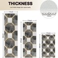 thumbnail image 4 of Gray White Gold Marble Pattern Kitchen Rugs Sets Of 3,Kitchen Runner Rugs Non Skid Washable,Decorative Kitchen Floor Mats for Kitchen,Sink,Laundry,17"x30"+ 17"x47" + 17"x59", 4 of 6