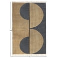 thumbnail image 3 of Casavani Hand Block Printed Cotton Dhurrie Blue Kitchen Area Mat Square Outdoor Rug Home Decor Kilim 3x3 feet, 3 of 6
