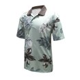 thumbnail image 1 of Monterey Club Men's Shadow Water Print Golf Polo Shirt #1534, 1 of 2