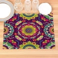 thumbnail image 2 of Famous ic Flowers Pattern Placemat Cotton Linen Fabric Table Mats Family Dinner Tableware Kitchen Table Mat, 2 of 7