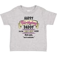 thumbnail image 3 of Inktastic Happy Birthday, Daddy Best Ever in Pink Boys or Girls Baby T-Shirt, 3 of 5