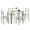 Beech, variant on Hanyu 5 Piece Dining Set, 47.5 inch Kitchen Table and Chairs Set of 4, Space-Saving Dinette Dinner Table, Dining Room Table Set for 4 with Highback Chairs, Beech