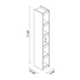thumbnail image 3 of Parana Bookcase 1.0 with 5 shelves in White, 3 of 7