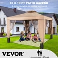 thumbnail image 2 of Kit de Entrada VEVOR 10 x 10 Pies Toldo Intubado Color Marrón, 2 of 2