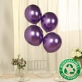 thumbnail image 2 of Efavormart 50 Pack Metallic Purple Biodegradable Balloons, Thick Chrome Latex Party Balloons - 12", 2 of 9