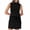 A02-Black, variant on Jinhomg Two Piece Skirt Sets for Women Round Neck Sleeveless Tops And Elastic Short Skorts Sweatsuits Casual Tennis Outfits Gray,S