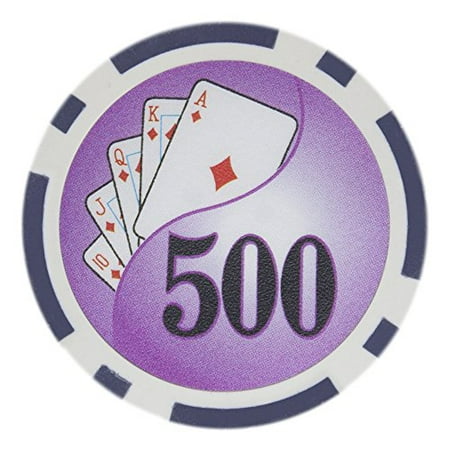 - Brybelly Yin Yang Poker Chip Heavyweight 14-gram Clay Composite Pack of 50 ($500 Purple)