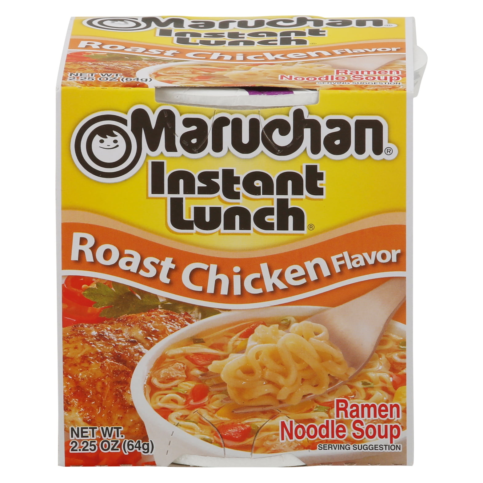 (8 pack) Maruchan Instant Lunch Ramen Noodles, Roast Chicken Flavor, 2.25 oz Cup