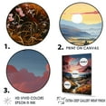 thumbnail image 3 of Designart "Sunrise Over The Countryside In Provence" Countryside Wall Decor, 3 of 7