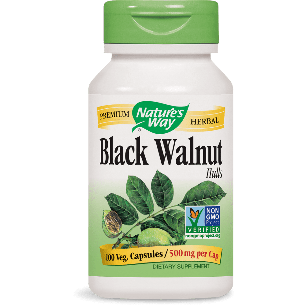 Nature's Way Black Walnut 100 Capsules 10600 Exp.9.18+ SD