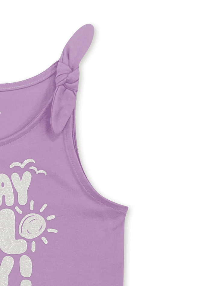 365 Kids by Garanimals Mix and Match Tie Shoulder Tank Top, Sizes 4-10