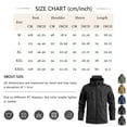 thumbnail image 2 of Kixjoy Winter Coats for Men Long Sleeve Waterproof Hooded Jacket Big and Tall Zip Up Fall Coats Hiking Basic Warm Mens Windbreaker with Pockets, Blue L, 2 of 3