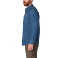 thumbnail image 3 of Men's Dickies FLEX Relaxed-Fit Denim Button-Down Shirt Color: Medium Denim Wash Size: M, 3 of 4