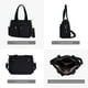 thumbnail image 4 of Bolso CALUOMATT para mujer, bandolera de lona, color negro, 4 of 7