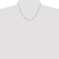 thumbnail image 2 of Auriga Fine Jewelry 925 Sterling Silver 1.65mm Diamond-cut Long Link Cable Chain Necklace 20inch for Women, 2 of 6