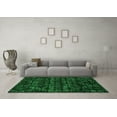 thumbnail image 3 of Ahgly Company Indoor Round Abstract Green Modern Area Rugs, 3' Round, 3 of 4