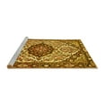 thumbnail image 2 of Ahgly Company Machine Washable Indoor Square Persian Yellow Traditional Area Rugs, 6' Square, 2 of 4