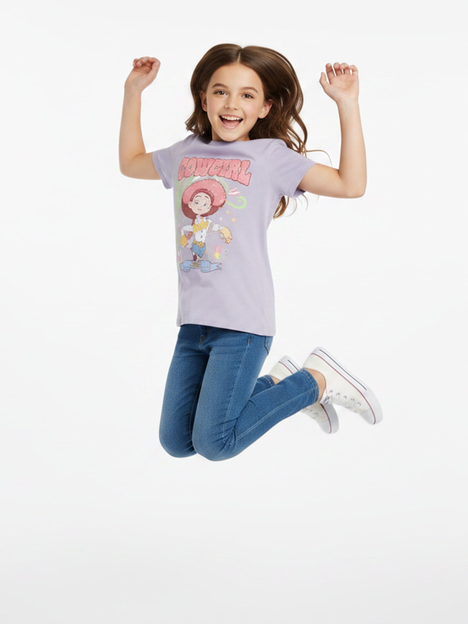 Toy Story, Girls' Short Sleeve T-Shirt, Cowgirl Hat, Sizes 4-18