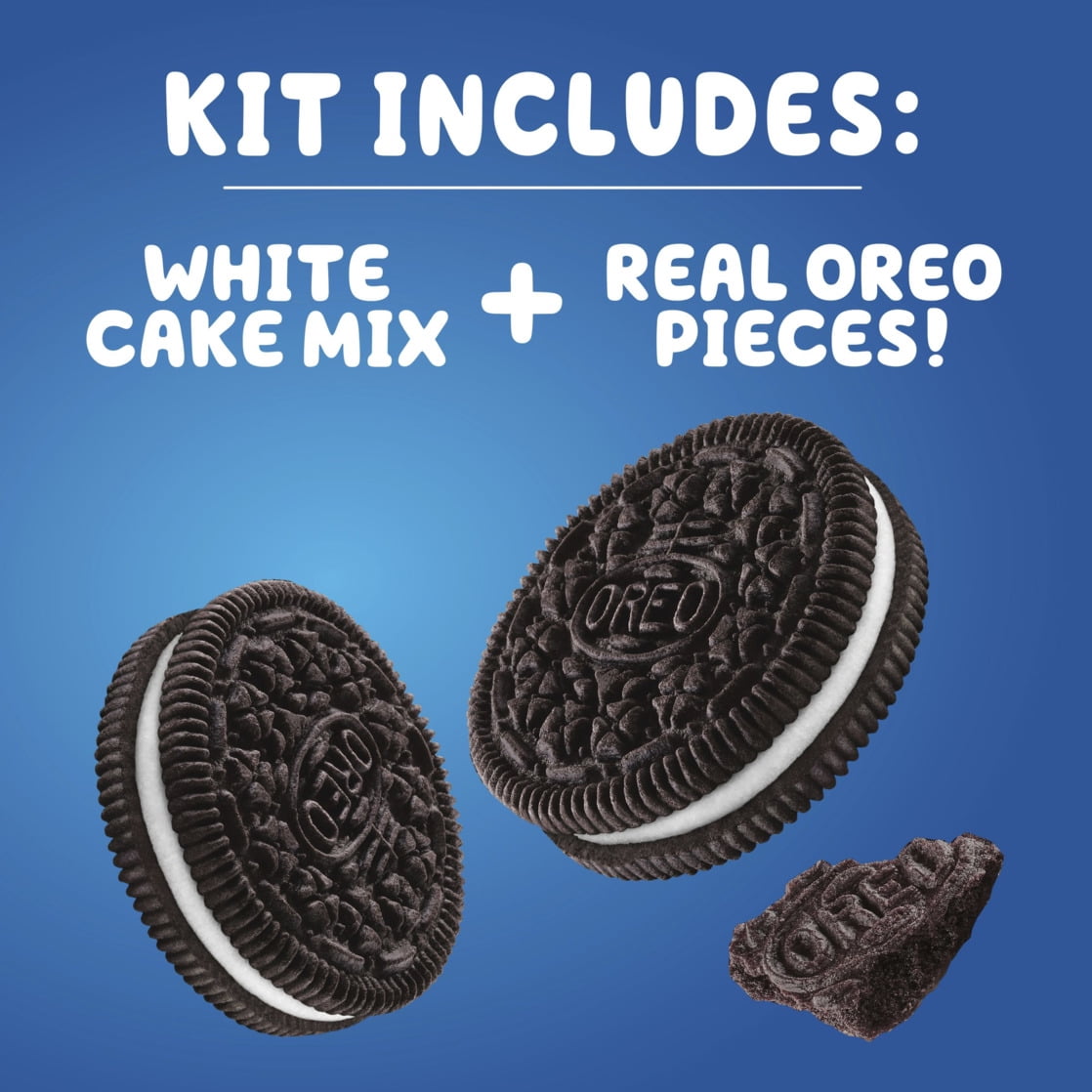 (6 pack) Betty Crocker OREO White Cake Mix, White Cake Baking Mix With OREO Cookie Pieces, 9.3 oz