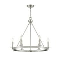thumbnail image 3 of Trade Winds May 6-Light Chandelier in Brushed Nickel, 3 of 6