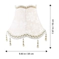 thumbnail image 3 of HEALEEP  Decor Bell Lampshades For Table Macrame Lamp Shade Cover 9.82 Inch Leg Lamp Boho Decor, 3 of 8