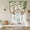Off-White, variant on Spring Forest Animals Tie Up Curtains for Windows, Adjustable Balloon Window Shades, Floral Botanical Trees Kitchen Window Treatments Adjustable Roll Up Curtain for Basement/Nursery 52"x45"