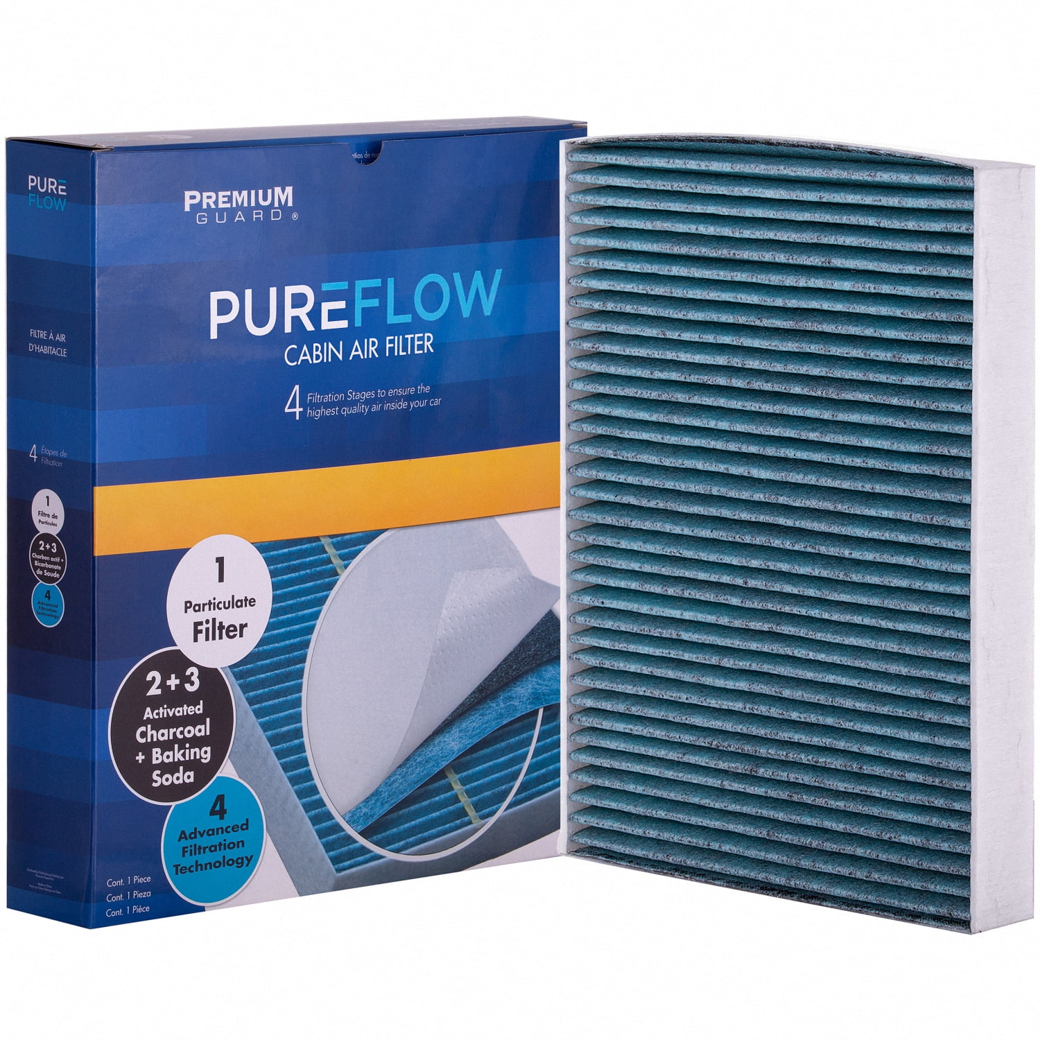 PUREFLOW PC5762X Cabin Air Filter | Fits 2008-2016 Audi Q7 3.0L; 2008-2019 Porsche Cayenne 3.6L, 4.8L; 2010-2025 Volkswagen Transporter 2.0L; 2007-2017 Touareg 3.6L