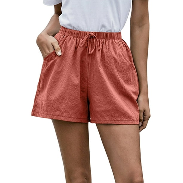 UKAP Avamo Women Casual Drawstring Pocketed Shorts Summer Loose