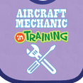 thumbnail image 4 of Inktastic Aircraft Mechanic in Training Future Occupation Boys or Girls Baby Bib, 4 of 4