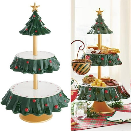savreitly Resin Bowl Stand Christmas Tree Snack Rack Christmas Snack ...