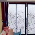 thumbnail image 3 of Película decorativa opaca para ventana, no adhesiva, 3D, anti UV, esmerilada, película electrostática para ventana, pegatina de privacidad, pegatinas para ventana, flores, 45x200cm, 3 of 5