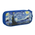 thumbnail image 2 of Vsdgher The Starry Night Print Large Capacity Pencil Case Pouch with Zipper, Portable Aesthetic Big Capacity Pencil Cases Pen Office Travel Stationery Bag, 2 of 8