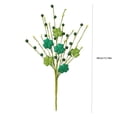 thumbnail image 3 of Xihbxyly Ramas Artificiales de San Patricio, Diseño de Trébol de Cuatro Hojas, Arreglo Floral Primaveral, Decoración Festiva para El Hogar, Un Toque de Suerte para Fiestas, Juego de 3, Tamaño de 40 C, 3 of 6