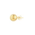 thumbnail image 3 of 14kt Yellow Gold Women's 10mm Ball Stud Earrings With Post and Butterfly Closure, 3 of 4