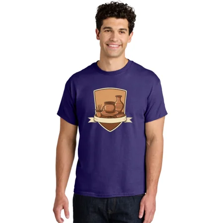 Reprint Rare Pottery-1 Mens Graphic Tee 100% Cotton Casual Summer Wear