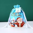 thumbnail image 1 of Pequeño MOQ cordón de aluminio feliz Navidad santa dulces regalo de fiesta grandes bolsas de hilo de plástico almacenamiento a granel pegado de galletas, 1 of 4