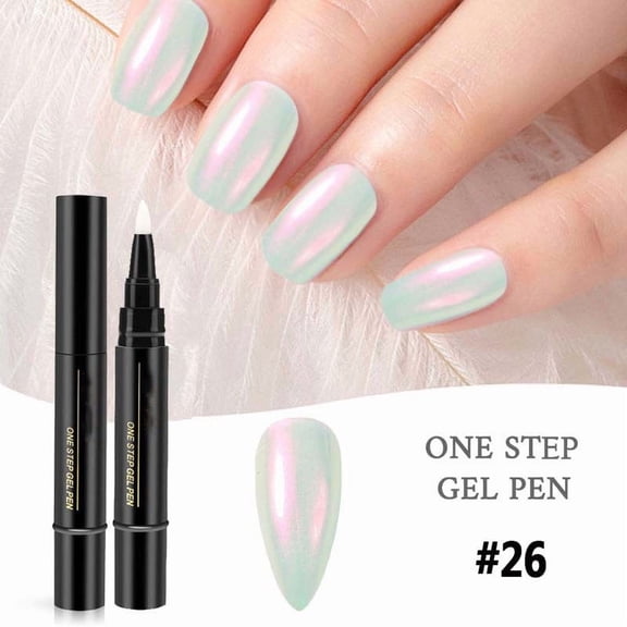 2026 Professional Nail Pen,3-in-1 Nail Gel Painting Varnish Pen,Color Nail Polish Gel Pen for Women,for DIY Nail Art, Easy Nailpolish Pens,Gel Nail Polish Pens Quick Dry