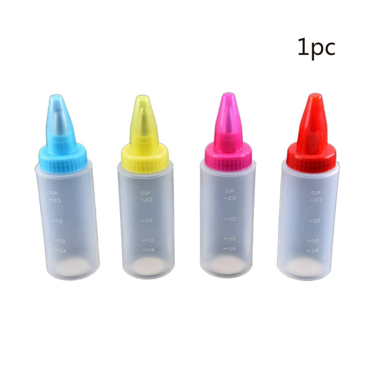 10PCS Plastic Small Squeeze Bottles and Caps Food Grade container for  Kitchen Icing Cookie Decorating/Condiments/