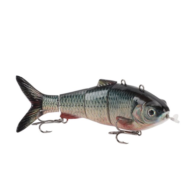 Señuelo Eléctrico, CEBO DE NATACIÓN MULTISTICULADO RECARGABLE CON LUZ LED PARA PESCA, NATACIÓN AUTOTICA REALISTA, EMISIÓN DE LUZ Verde Subacuática